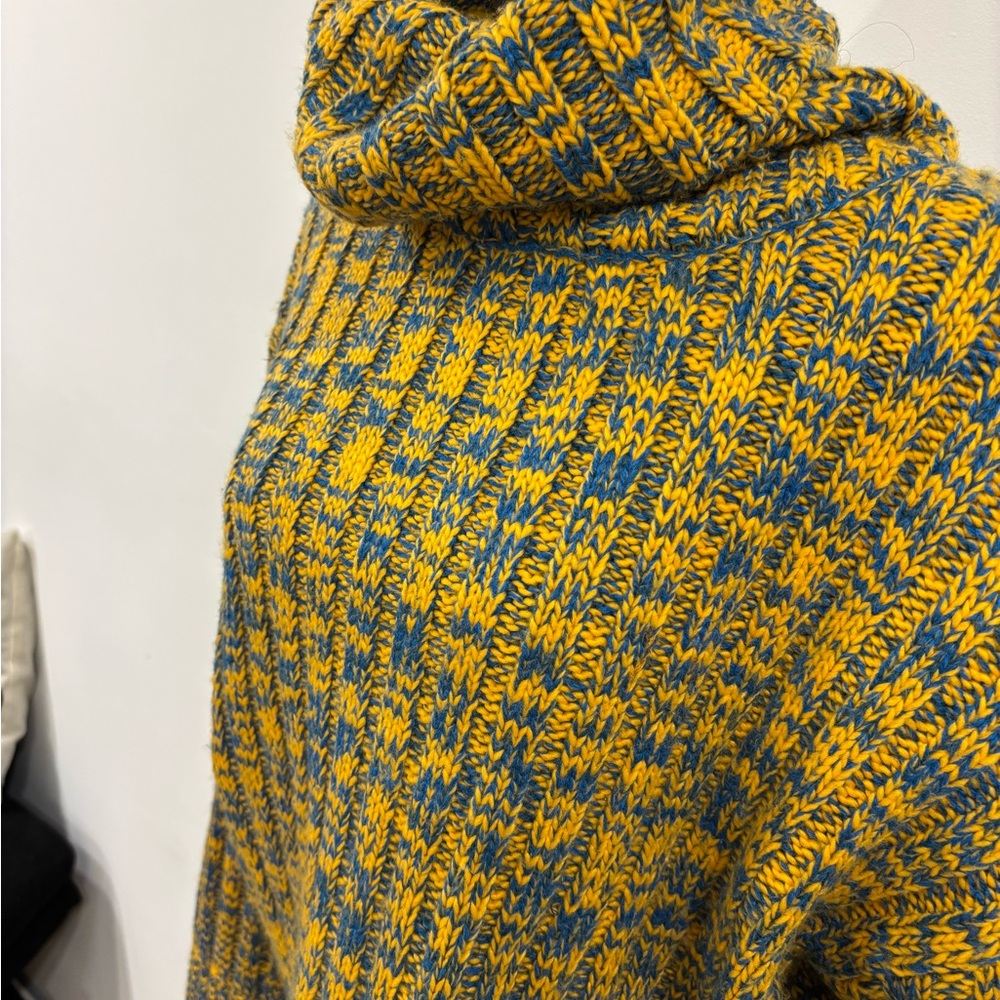 Urban Outfitters Yellow and Blue Cowl Neck Sweater - Picture 2 of 7